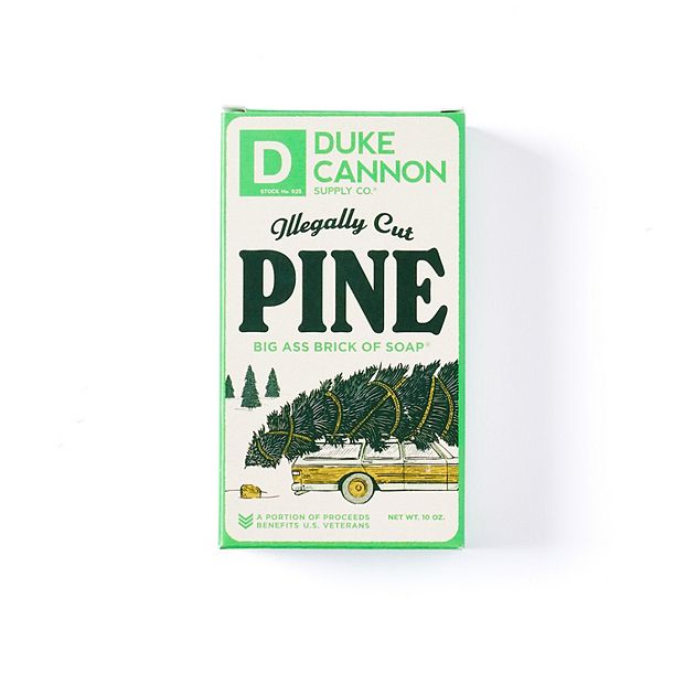 Duke Cannon Illegally Cut Pine vs Dr. Squatch Snowy Pine Tar soap