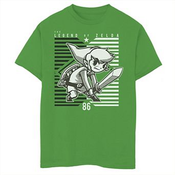 Boys 6-20 Nintendo Zelda The Legend Diamond & Stripes Graphic Tee