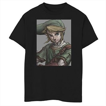 Boys 8-20 Legend of Zelda Link Twilight Face Portrait Graphic Tee