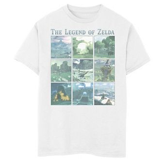 Boys 8-20 Legend Of Zelda Breath Of The Wild Location Box Up Graphic Tee