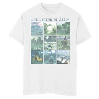 Boys 8-20 Legend Of Zelda Breath Of The Wild Location Box Up Graphic Tee