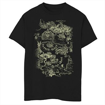 Boys 8-20 Zelda Hyrule Map Graphic Tee