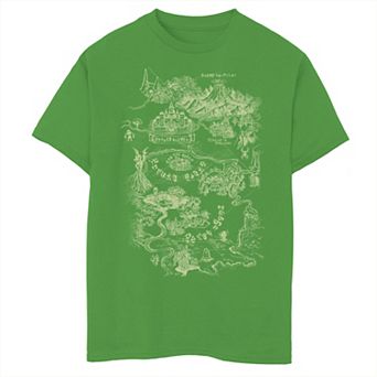Boys 8-20 Zelda Hyrule Map Graphic Tee