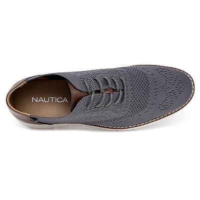 Nautica Wrenwood Knit Mens Navy Blue Wingtip Oxford Dress Shoes Size 9 Men main image 2