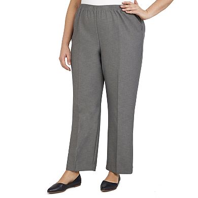 Plus Size Alfred Dunner Pull-On Straight-Leg Pants