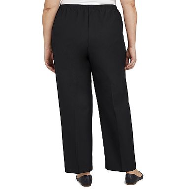 Plus Size Alfred Dunner Pull-On Straight-Leg Pants