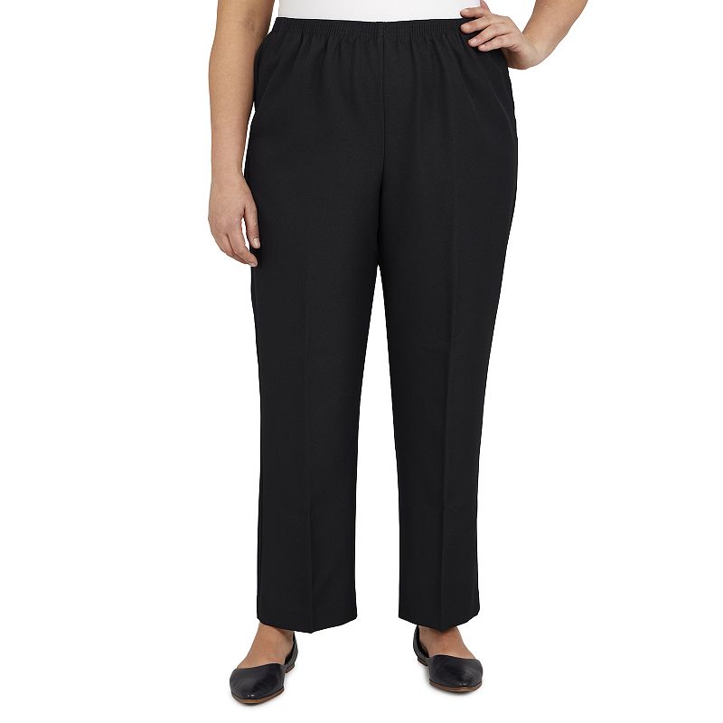 Plus Size Alfred Dunner Pull-On Straight-Leg Pants, Womens, Size: 26 W, Bl