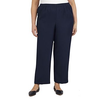 Plus Size Alfred Dunner Pull-On Straight-Leg Pants