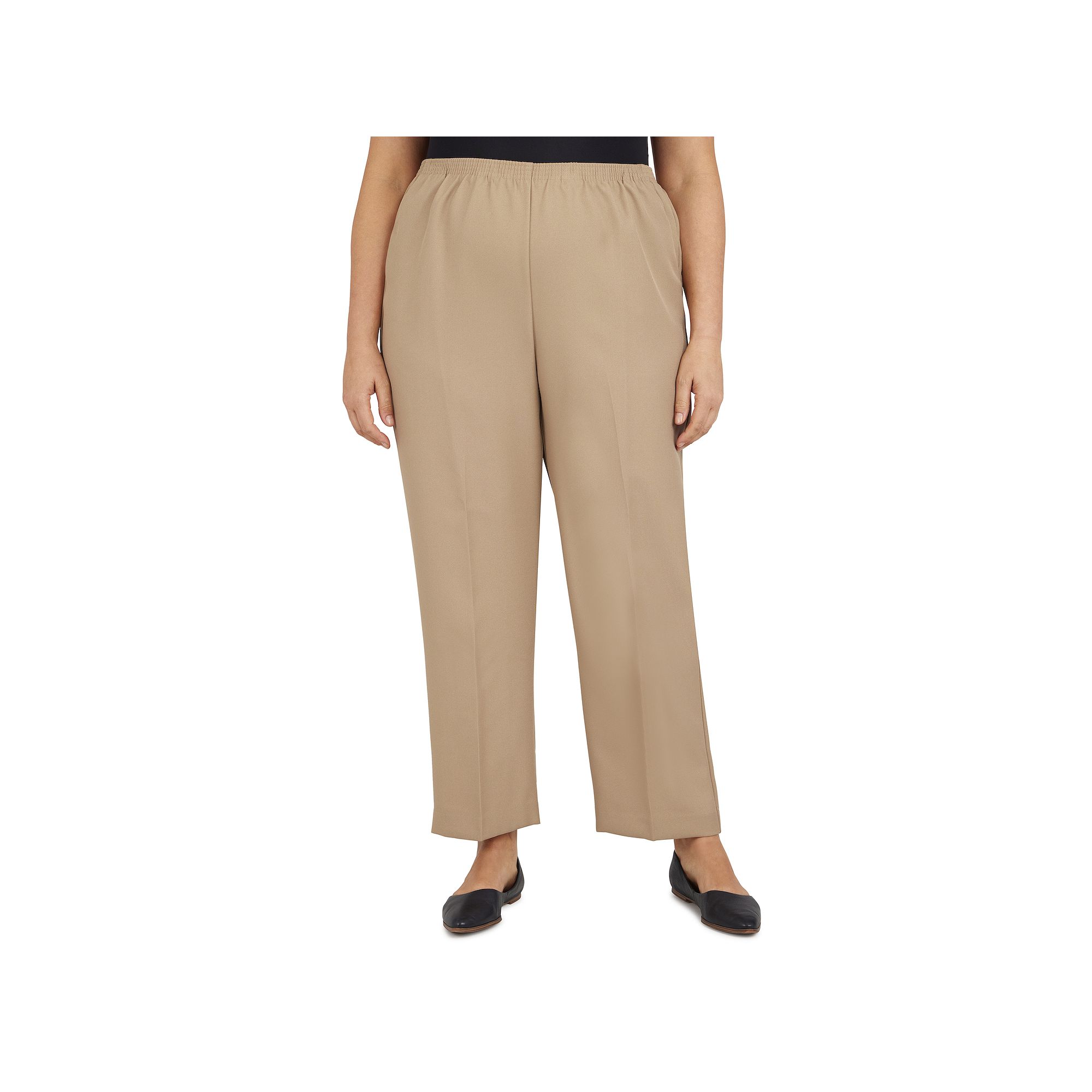 Plus Size Alfred Dunner Pull-On Straight-Leg Pants, Womens, Size: 16 W