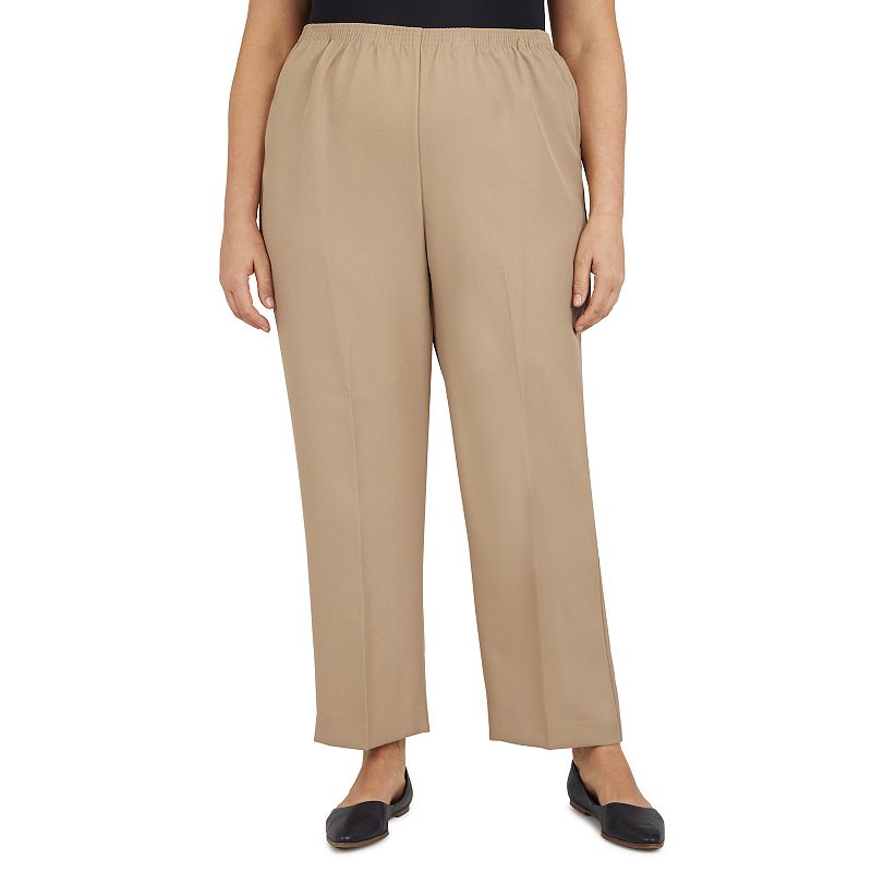Plus Size Alfred Dunner Pull-On Straight-Leg Pants, Womens, Size: 26 W, Me