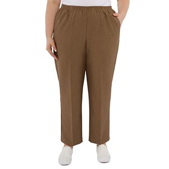 Plus Size Alfred Dunner Pull-On Straight-Leg Pants