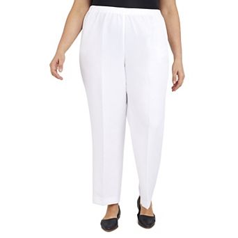 Plus Size Alfred Dunner Pull-On Straight-Leg Pants