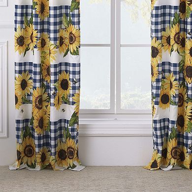 Barefoot Bungalow Sunflower Window Curtain Set