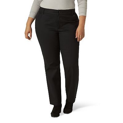 black dress pants for women plus size Karen Kane Women's Emily Straight Leg Pants - Black