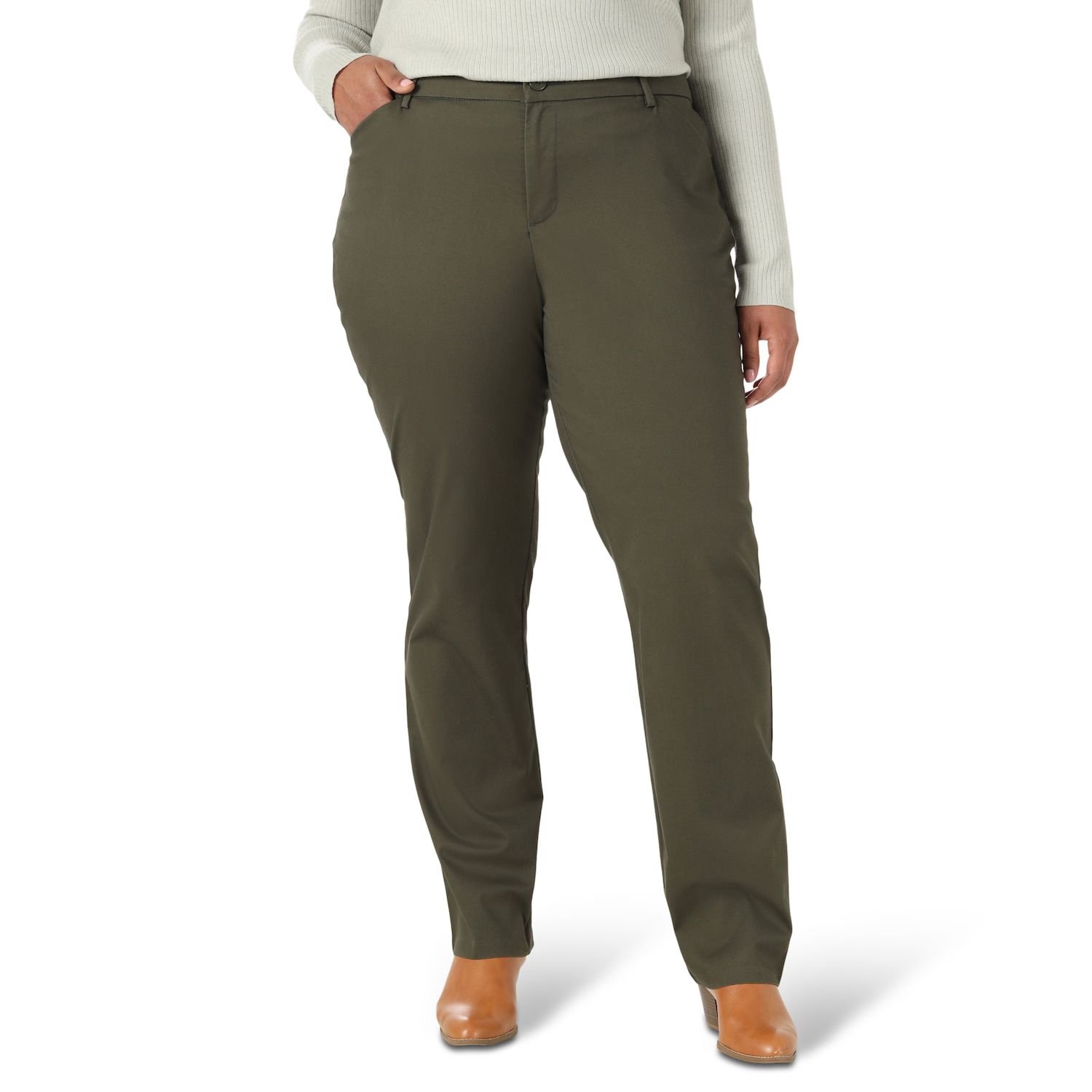 kohls lee chino women's pants