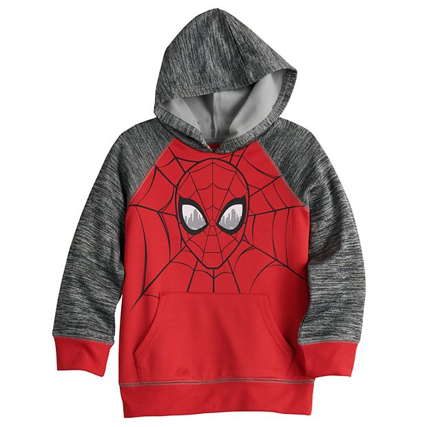 Boys Red Marvel Spider-Man Logo Hoodie