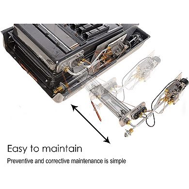 Martin Direct Vent Propane Wall Heater with Built In Thermostat, 11,000 BTU