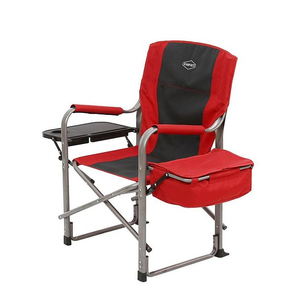 Kamp-Rite Portable Director's Chair w/Cooler, Cup Holder & Side Table ...