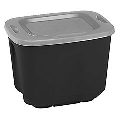 Homz 31 Quart Holiday Plastic Storage Container Bin with Latching Lid, 4 Pack