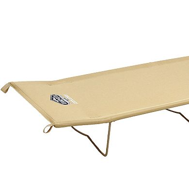 Kamp-rite Economy Cot Quick Setup Folding 1 Person Sleeping Bed W/carry Bag, Tan