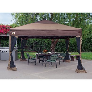 Z- Shade 10ft X 10ft Lawn And Garden Outdoor Portable Canopy With Skirts, Tan