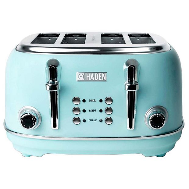 Mueller Retro Toaster 2 Slice with 7 Browning Levels and 3 Functions: Reheat, Defrost & Cancel, Stainless Steel Features, Removable Crumb Tray