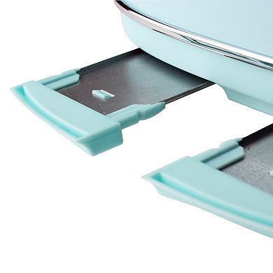 Haden Heritage 4-Slice Wide Slot Stainless Steel Body Retro Toaster, Turquoise