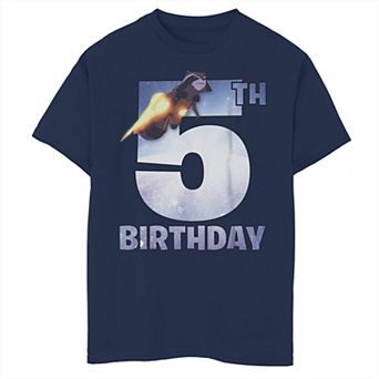 Boys 8-20 Marvel GOTG Rocket Raccoon 5th Birthday Graphic Tee
