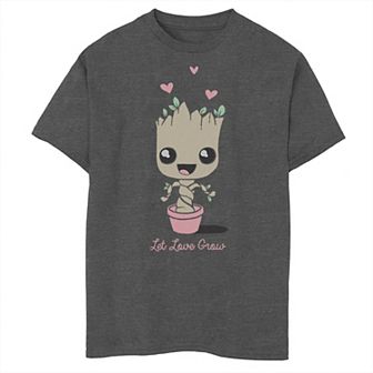 Boys 8-20 Marvel Valentine's Day Groot Let Love Grow Graphic Tee