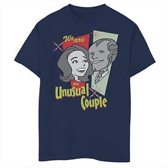 Boys 8-20 Marvel WandaVision 50's We Are An Unusual Couple Graphic Tee
