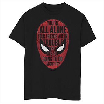 Boys 8-20 Marvel Spider-Man Far From Home Build-Up Quote Graphic Tee