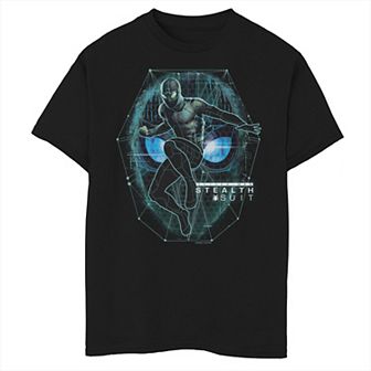 Boys 8-20 Marvel Spider-Man Far From Home Stealth Suit Tech Portrait Graphic Tee