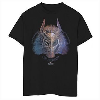 Boys 8-20 Marvel Black Panther Movie Killmonger Ombre Graphic Tee