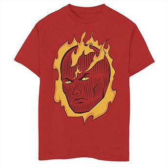 Boys 8-20 Marvel Fantastic Four Torch Shoulder Big Face Graphic Tee
