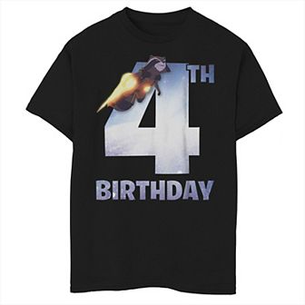 Boys 8-20 Gaurdians Of The Galaxy Rocket 4th Birthday Graphic Tee