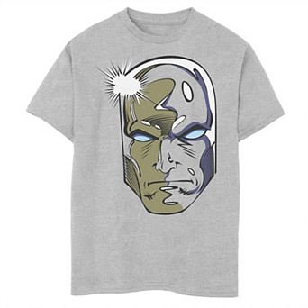 Boys 8-20 Marvel Fantastic Four Silver Head Big Face Graphic Tee