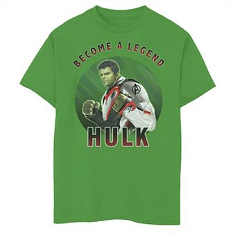 Boys 8-20 Marvel Avengers Endgame Become a Legend Hulk Graphic Tee