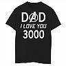 Boys 8-20 Marvel Dad I Love You 3000 Avengers Logo Father's Day Graphic Tee
