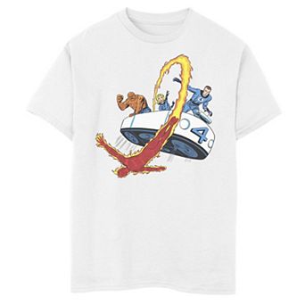 Boys 8-20 Marvel Fantastic Four Retro Fantasticar Team Graphic Tee
