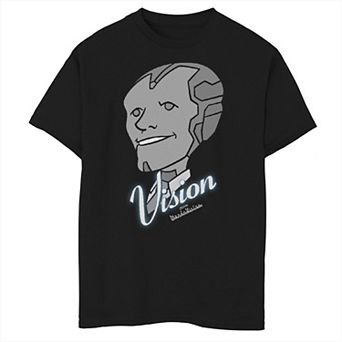 Boys 8-20 Marvel WandaVision Vision Retro Big Face Graphic Tee