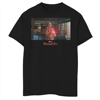 Boys 8-20 Marvel Wandavision Scarletvision Photo Real Graphic Tee