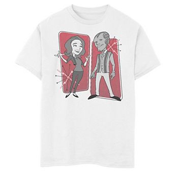 Boys 8-20 Marvel WandaVision Wanda & Vision 50's Cartoons Graphic Tee