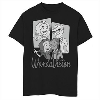 Boys 8-20 Marvel WandaVision Disguise Retro Logo Graphic Tee
