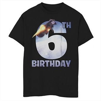 Boys 8-20 Marvel GOTG Rocket Raccoon 6th Birthday Graphic Tee