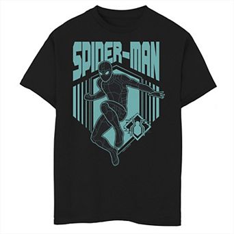 Boys 8-20 Marvel Spider-Man Far From Home Stealth Suit Silhouette Logo Graphic Tee