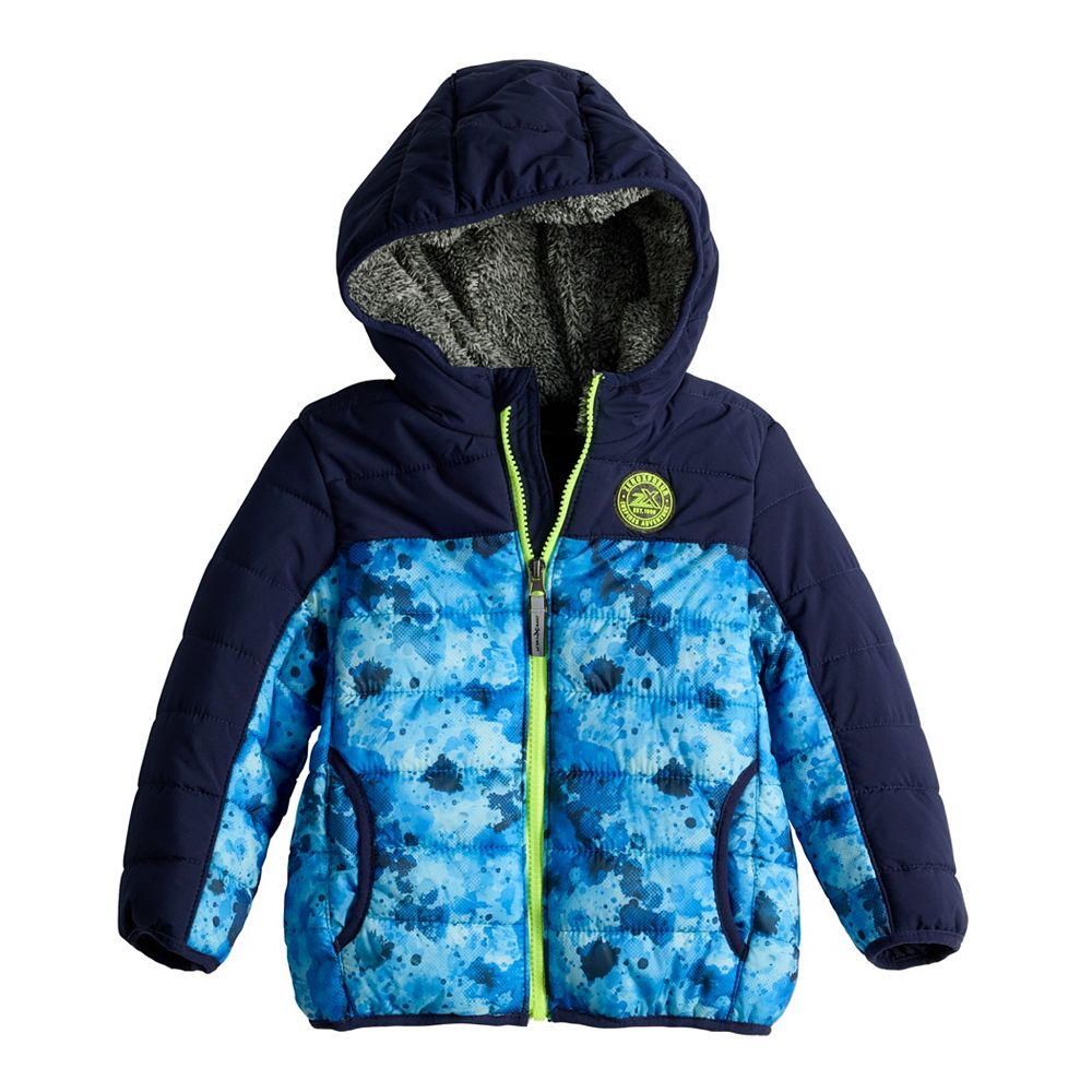 ZEROXPOSUR 宇宙柄 ジャンパー 14/16 コスモ ボード ウエア Toddler Boy ZeroXposur Supersonic Quilted Midweight Jacket