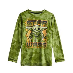 Mandalorian Grogu Baby Yoda Fishing Shirts for Men Star Wars Poling Skiff Medium / Pearl Gray