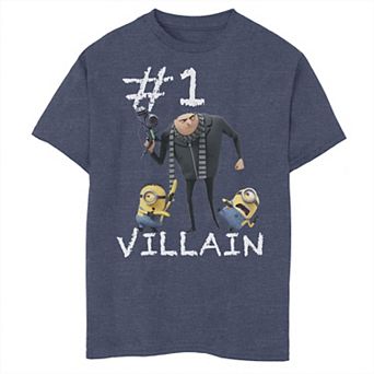 Boys 8-20 Despicable Me Minions High School Most Likely To Photo Grid Graphic Tee