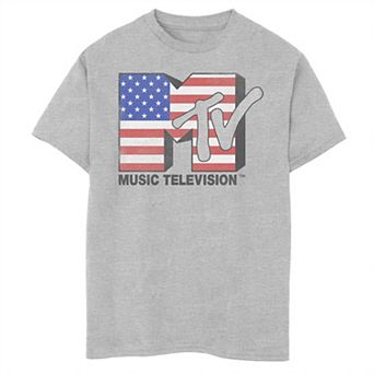 Boys 8-20 MTV American Flag Bold Logo Graphic Tee