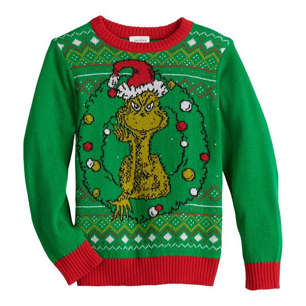 Grinch sweatshirt boys sale